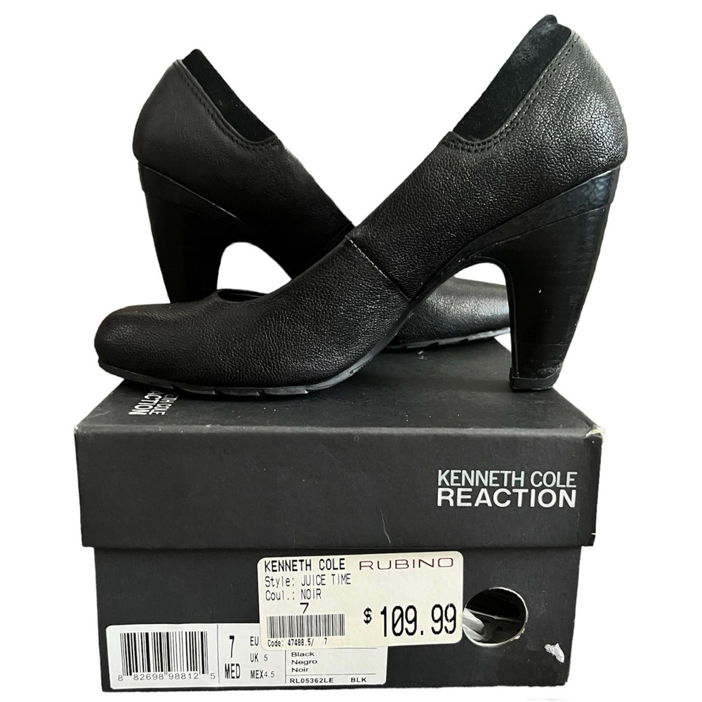 Kenneth Cole Reaction Leather High Heel Pump / Style: Juice Time / Size 7